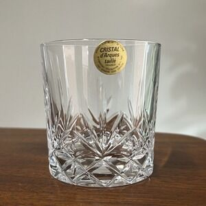 Cristal D'Arques Durand Chantilly Taille Beaugency Old Fashioned Tumbler Rocks
